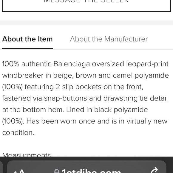 Balenciaga windbreak jacket size 36 - Picture 5 of 16